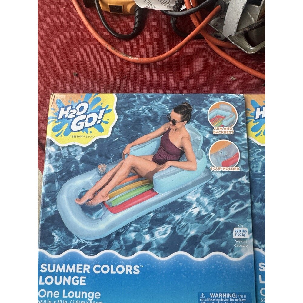 Bestway H2O Go Beach Bed Lounge Swimming Pool Float